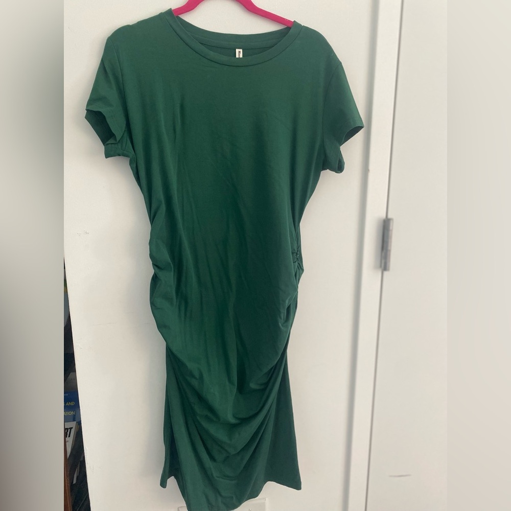 Green Short Sleeve Dress
